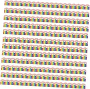 OFFSCH 12pcs Magnetic Border Trim for Bulletin Board Decorative Border for Blackboard Easy to Apply Festival Decor Patterns for Classroom and Home Use