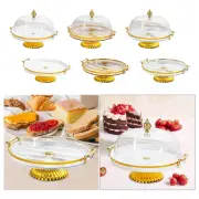 Footed Pastry Display Server, Cake Stand Salad Bowl, Round Decorative Kitchen