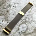 Modern Gold Color Adjustable Milanese Band Strap for Fitbit Versa 3 4 & Sense 2