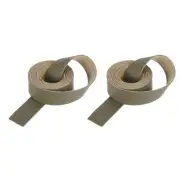 Leather Straps Strip Belt 2cm(0.8" Width) Leather Strips Army Green, 2pcs