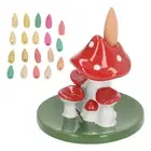 Mushroom Backflow Incense Burners Cute Waterfall Incense Holder With 20 Ince MFS