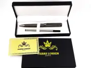 18k Gold Gunmetal Silver Blue Ballpoint Pen Handmade Pens Bachelor Birthday gift