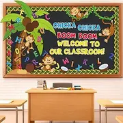 Blosssound Chicka Bulletin Board Set Boom Alphabet Letter Classroom Decorations Classroom Tree Cutouts for Students Teachers Kindergarten Primary School Education Back to School Wall Supplies
