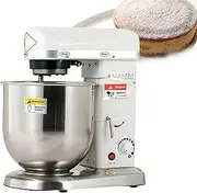 Electric Stand Mixer,3 Speeds Stand Mixer, Portable Lightweight Kitchen Mixer for Daily Use with Egg Whisk,Dough Hook,Flat Beater,White-C(10L)
