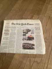 January 27, 2002 The New York Times War On Terror Full-Newspaper