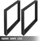 Black Steel Table Legs Set - Modern DIY Furniture, 0.8x0.6m, 18.7kg Capacity