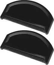 SING F LTD 2PCS Sweater Comb Lint Remover Clothes Fuzz Cleaning Tool De-Pilling Knitwear Comb Cashmere Pill Remover for Clothing Care 7.5x4.2x0.6cm Black