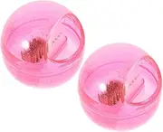 Healeved 2pcs Nail Drill Bits Cleaning Brush Set Dust Free Detachable Hard Wire for Nail Art