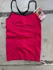 NWT Ladies activewear AMBRA top. Cherry/Black. Size 12/14