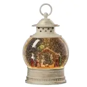 Roman Nativity Scene LED Lantern Dome Snowglobes