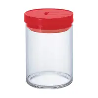 在飛比找松果購物優惠-【日本HARIO】咖啡保鮮玻璃罐-紅M (MCN-200R)