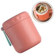 Portable Stainless Steel Food Soup Cup Double-layer Anti-scald Thermal Cup With