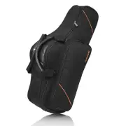 Alto Saxophone Case – Black Oxford Cloth Double Zipper Padded Dual Carry Design