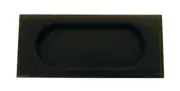 Emtek 2201US10B 4" Height Solid Brass Rectangular Flush Pull- Oil Rubbed Bronze