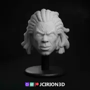 Brother Voodoo custom head for Marvel Comics action figures