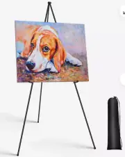 Instant/Portable Metal Display Easel Stand Tripod with Brackets and Bag - 63"