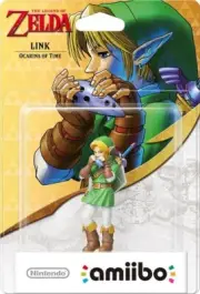 Link Ocarina of Time amiibo (The Legend of Zelda Collection) INHAND 'RARE'