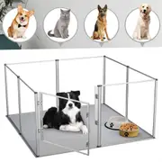 Fin 81Cm Ultra Tall &Safe Dog Playpen Thicken Acrylic Whelping Box Birth Fence W Mat