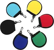 MOBUTOFU 6 Pcs Golf Ball Covers Neoprene Golf Cleaning Kit with Hooks Lightweight and Durable Accessories for Course Golfing for Men and Outdoor Sports