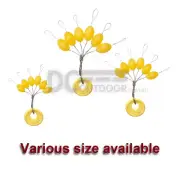4 bags X Fishing Float Bobber Stopper Soft Rubber Sinker Line Stop Space Bean