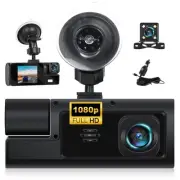 3 Channel Dash Cam Front and Rear Inside, 2.0 Inch 1080P Dash Camera for Cars...