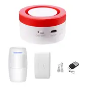 Door and Window Infrared Sensor Alarm System - USB Powered