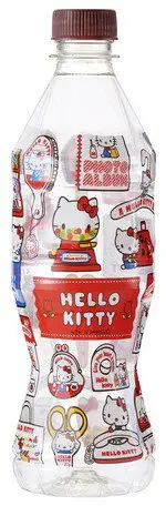 在飛比找樂天市場購物網優惠-大賀屋 Hello Kitty 保護膜 收縮膜 寶特瓶 水瓶