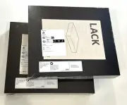 2 Ikea LACK Floating Wall Shelves Black 11 3/4 x 10 1/4" SHELF SHELVING