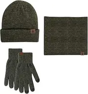 [Generic] Scarf Gloves Set Hat Warmer Scarf Touchscreen Gloves Set Warmer Neck Thick Knit Hat Set Hat Gloves