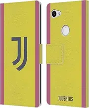 Head Case Designs Officially Licensed Juventus Football Club Away 2024/25 Kit Leather Book Wallet Case Cover Compatible with Google Pixel 3a XL