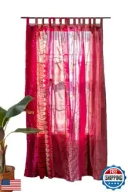 Assorted Hippie Colorful Curtains Light-Filtering – Boho Curtains, Bed Canopy