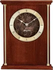 [Bulova] Achievement Versatile Tabletop Clock, Warm Walnut