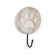 Vintage Style Dog Paw Wall Mounted Dog Leash Hooks Rustic Farmhouse Leash