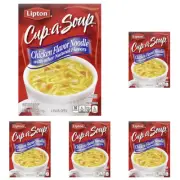 Soup Secrets Lipton Cup-a-soup Instant Soup Chicken Noodle 4 Serving (Pack of 5)
