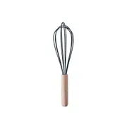 RongXian ZJ-XY010 Silicone Egg Whisk Wooden Handle