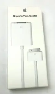 Genuine Apple 30 Pin to VGA Adapter Model # MC552ZM - (NN3)