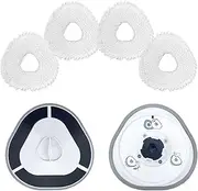 2 Mop Pad Holder with 4 Mop Pads Replacement for NARWAL Freo X Ultra Robot Vacuum Microfiber Resuable Mop Cloth Parts Accessories (Not Fit for Freo X Plus)
