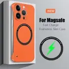 Half Pack PC Hard Case For iPhone 16 Pro Max 15 14 13 12 11 Slim Magnetic Cover