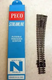 Peco SL-386x N Scale Curved Right Hand Flexible Tracking System