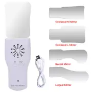 New Dental Occlusal Mirror Fog Free LED Intra Oral Photo System + 4 Mirrors Kit