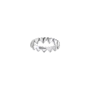 (W) Pandora Row of Hearts Ring Sterling Silver