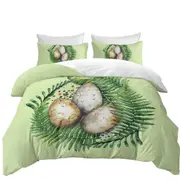 Fern and Dinosaur Eggs Quilt Cover