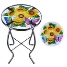 Outdoor Side Table - Patio Table Mosaic Coffee Side Tables Glass AccentTable