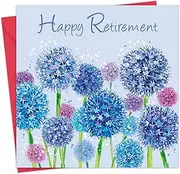 Twizler Retirement Card - Alliums Floral - On Your Happy Retirement Card for Women