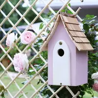 在飛比找樂天市場購物網優惠-英格蘭粉色春日鳥巢鳥窩鳥屋英國鳥類保護協會專用花園藝庭院裝飾