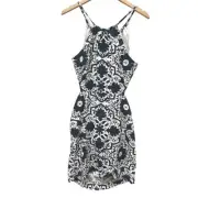 Boden Back Detail Mini Dress Size 10 NWT in Navy Bloomsbury