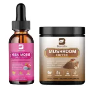 B BEWORTHS Mushroom Coffee - Lions Mane Mushroom Coffee Alternative Powder + 300