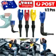 2/4pc Flexible Draining Tool Snap Funnel, Multi-Purpose Flexible Fold Oil Funnel
