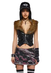 [Current Mood] Boho Wild Vegan Leather Vest