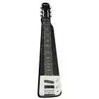 Karrera 29 inch 6-String Lap Steel Hawaiian Guitar with Gig Bag Metallic Black